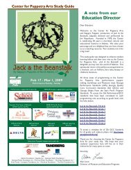 Jack & the Beanstalk - Center for Puppetry Arts