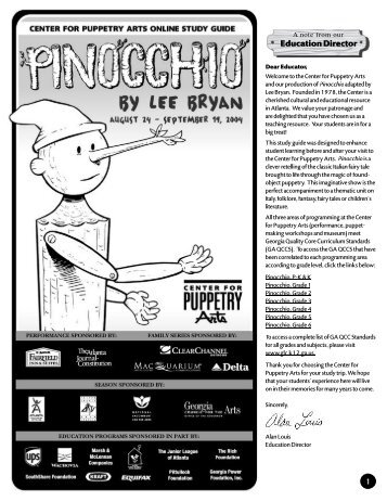 Pinocchio - Center for Puppetry Arts