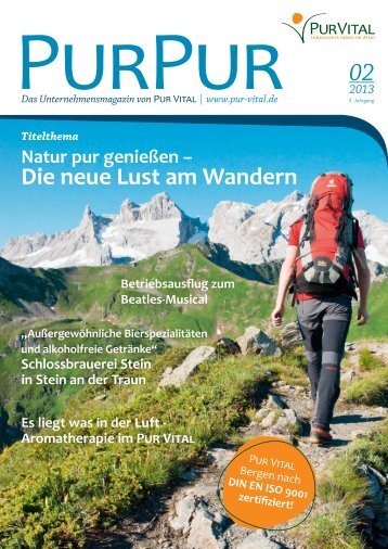 Die neue Lust am Wandern - PUR VITAL