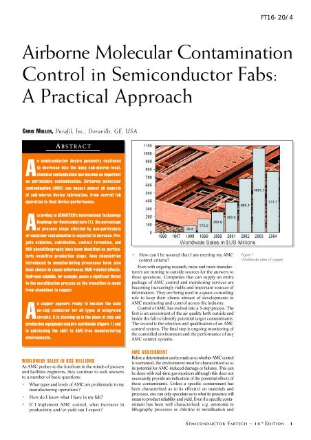 AMC Control in Semiconductor Fabs - Purafil