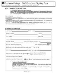 2012-13 EOP Economic Eligibility Form - Purchase College