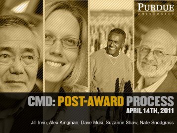post-award process - Purdue University