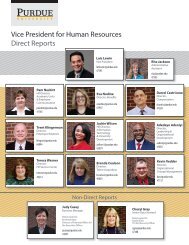 Vice President for Human Resources Direct ... - Purdue University