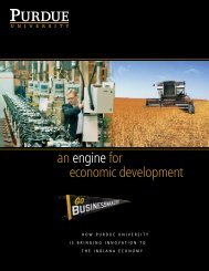 an engine for economic development - Purdue University