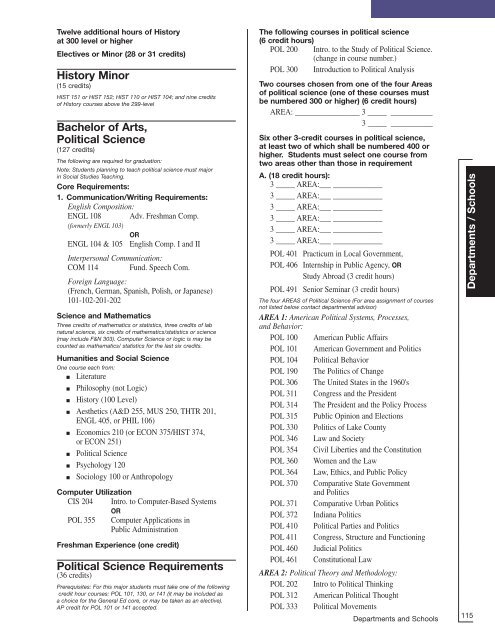 ACADEMIC CATALOG - Purdue University Calumet