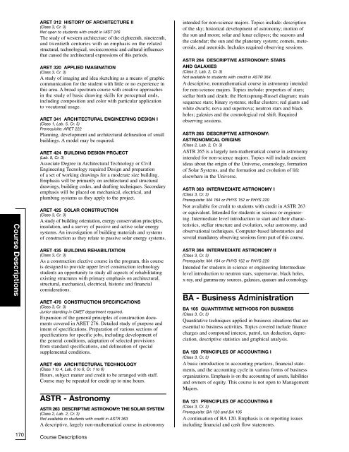 ACADEMIC CATALOG - Purdue University Calumet