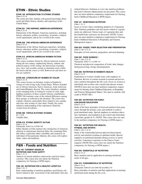 ACADEMIC CATALOG - Purdue University Calumet