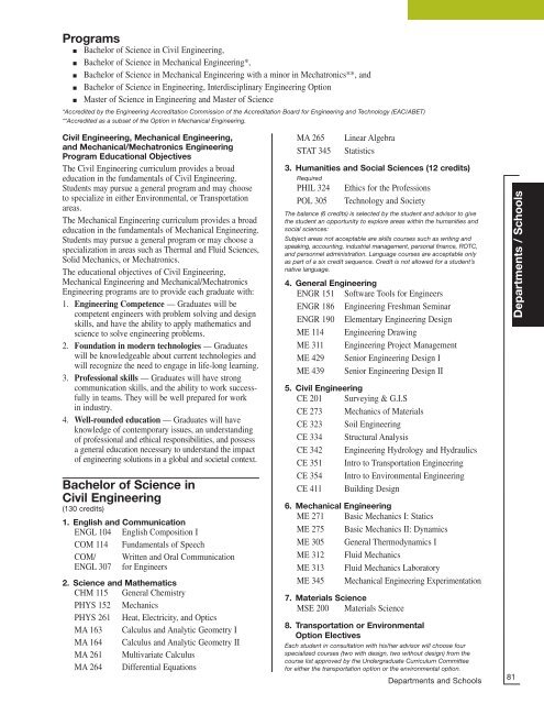 ACADEMIC CATALOG - Purdue University Calumet