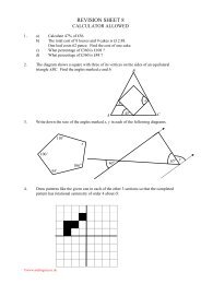 REVISION SHEET 8