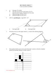 REVISION SHEET 7