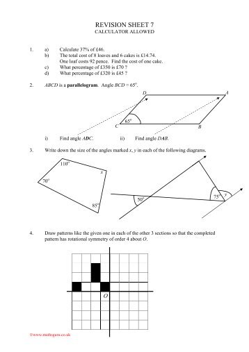 REVISION SHEET 7