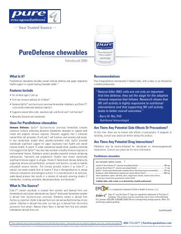 PureDefense chewables - Pure Encapsulations