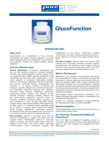 GlucoFunction - Pure Encapsulations