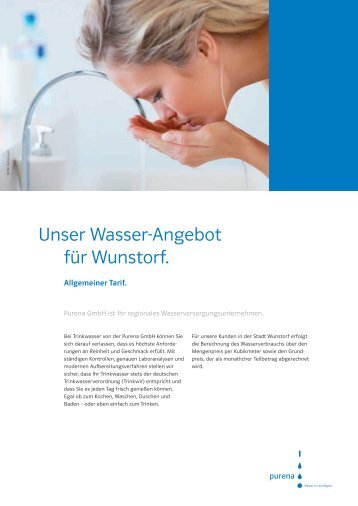 TarifbroschÃ¼re Wunstorf - Purena GmbH