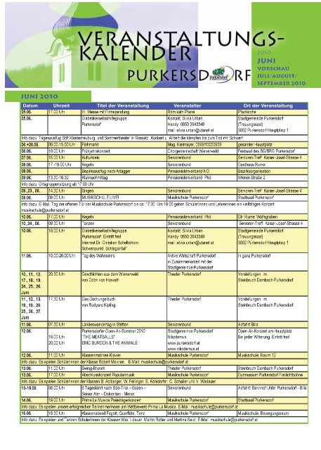 Amtsblatt 416 (2,87 MB) - Purkersdorf