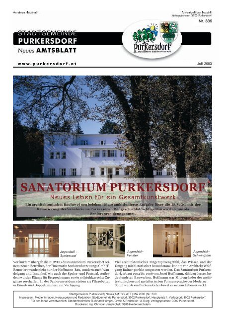 Amtsblatt 339 - .PDF - Purkersdorf