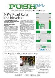 NSW Road Rules and bicycles - PushOn