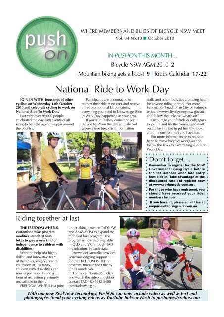 National Ride to Work Day - PushOn