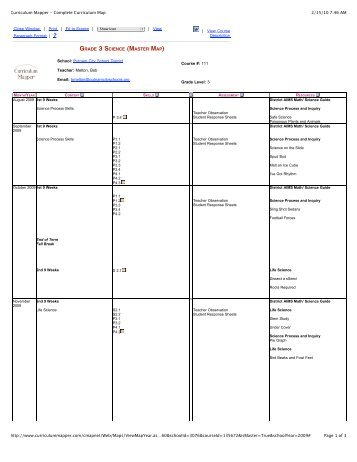 3rd-grade Science - Putnam City Schools