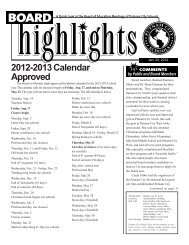 2012-2013 Calendar Approved - Putnam City Schools