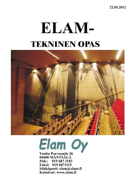 Elam Tekninen opas (pdf) - Puuinfo