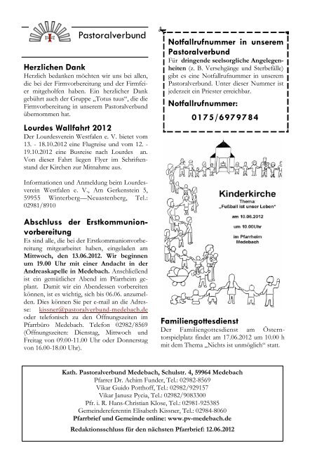 Gemeinsame PN 11-2012.pdf - Pastoralverbund Medebach