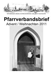 Weihnachten 2011 - Pfarrverband Steinhoering