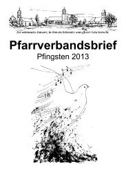Pfingsten 2013 - Pfarrverband Steinhoering