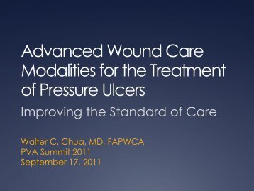 Advanced Wound Care Modalities for the Treatment of Pressure ...