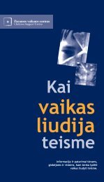 Kai vaikas liudija teisme - Paramos vaikams centras