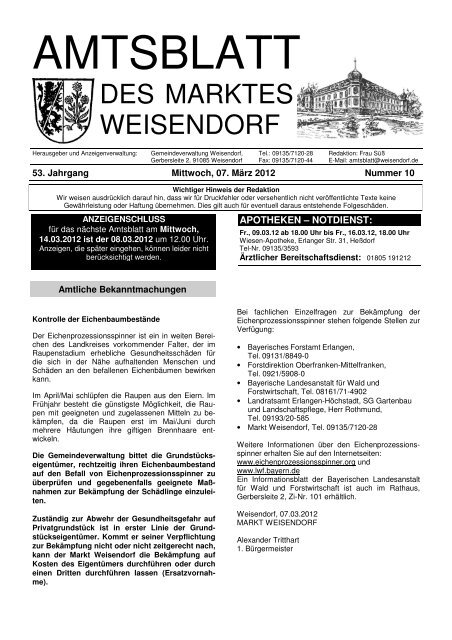 AMTSBLATT - FEN Free-Net Erlangen - Nürnberg