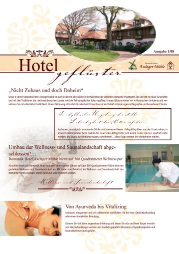 Hotelgeflüster - Romantik Hotel Aselager Mühle