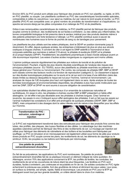 • PVC • PET - Arbeitsgemeinschaft der Schweizerischen PVC-Industrie