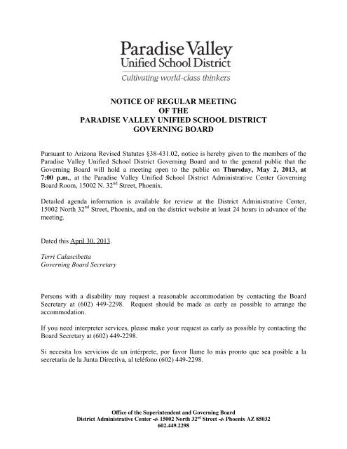 Teacher Evaluation System - The Paradise Valley Unified School ...