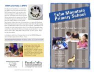 STEM activities at EMPS - The Paradise Valley Unified School District