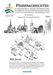 Pfarrbrief 2-13 - Pastoralverbund Schmallenberger Land