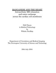 MANGANESE AND THE HEART Intracellular MR ... - Pvv - NTNU