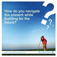 How do you navigate the present while building for the future?