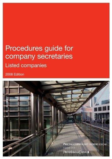 Procedures guide for company secretaries | Listed companies - PwC
