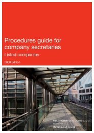 Procedures guide for company secretaries | Listed companies - PwC