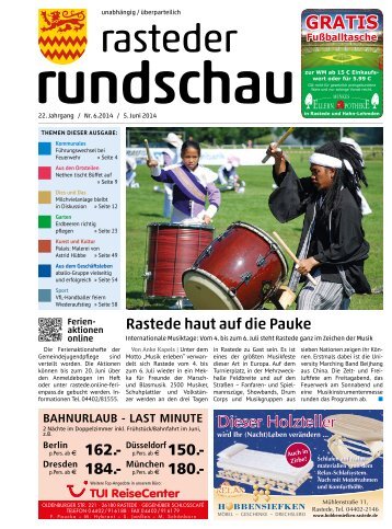 rasteder rundschau Ausgabe Juni 2014