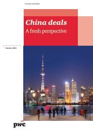 China Deals â a new perspective (English only) - PwC Belgium