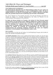Info-Blatt für Neuss und Dormagen - Airpeace e.V.