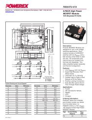 6-Pack High Power MOSFET Module FM200TU-07A - Powerex