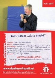 Don Boscos „Gute Nacht“