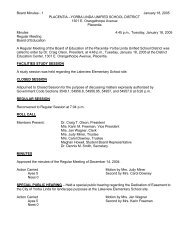 boardminutes-011805 - Placentia-Yorba Linda Unified School District