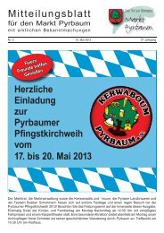 Mitteilungsblatt Mai 2013 - Markt Pyrbaum