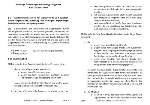 Auswirkungen der EU-Richtlinie 2007/23/EG Pyrotechnik - PDF