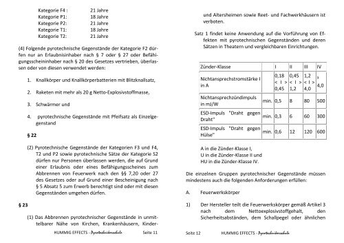 Auswirkungen der EU-Richtlinie 2007/23/EG Pyrotechnik - PDF