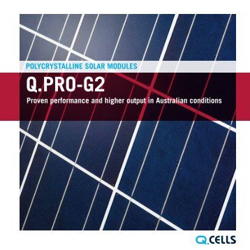 Brochure Q.PRO-G2 PDF-Download - Q-Cells